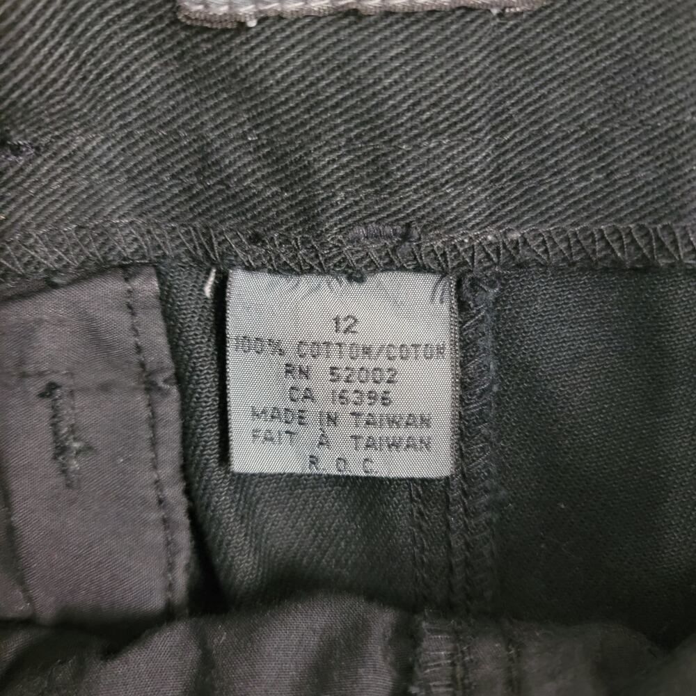VTG Black Denim Skirt - Picture 14 of 16